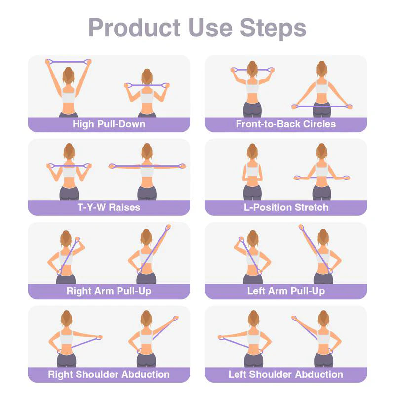 Figure 8 Resistance Bands – Silicone Exercise Bands for Women