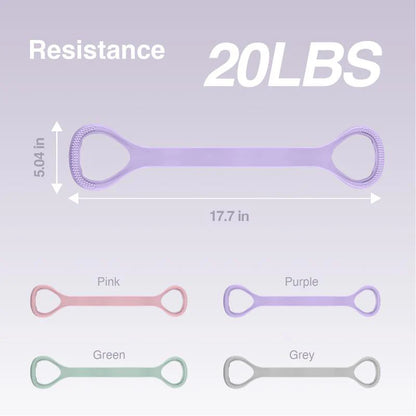 Figure 8 Resistance Bands – Silicone Exercise Bands for Women