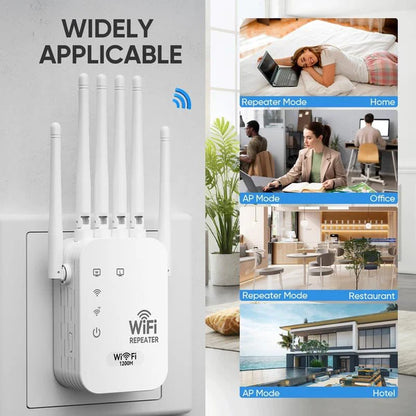 🔥📶WiFi Extender 6-Antenna Strong Signal🚀⚡