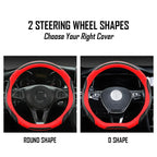 Car Steering Wheel Covers Universal Fit, Silaz Breathable Anti Slip Leather