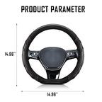 Car Steering Wheel Covers Universal Fit, Silaz Breathable Anti Slip Leather