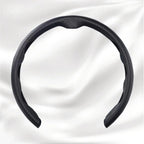 Nexi Customized Car Logo Breathable Ultra-thin 5D Leather & Carbon Car Steering Wheel Cover Universal Fit