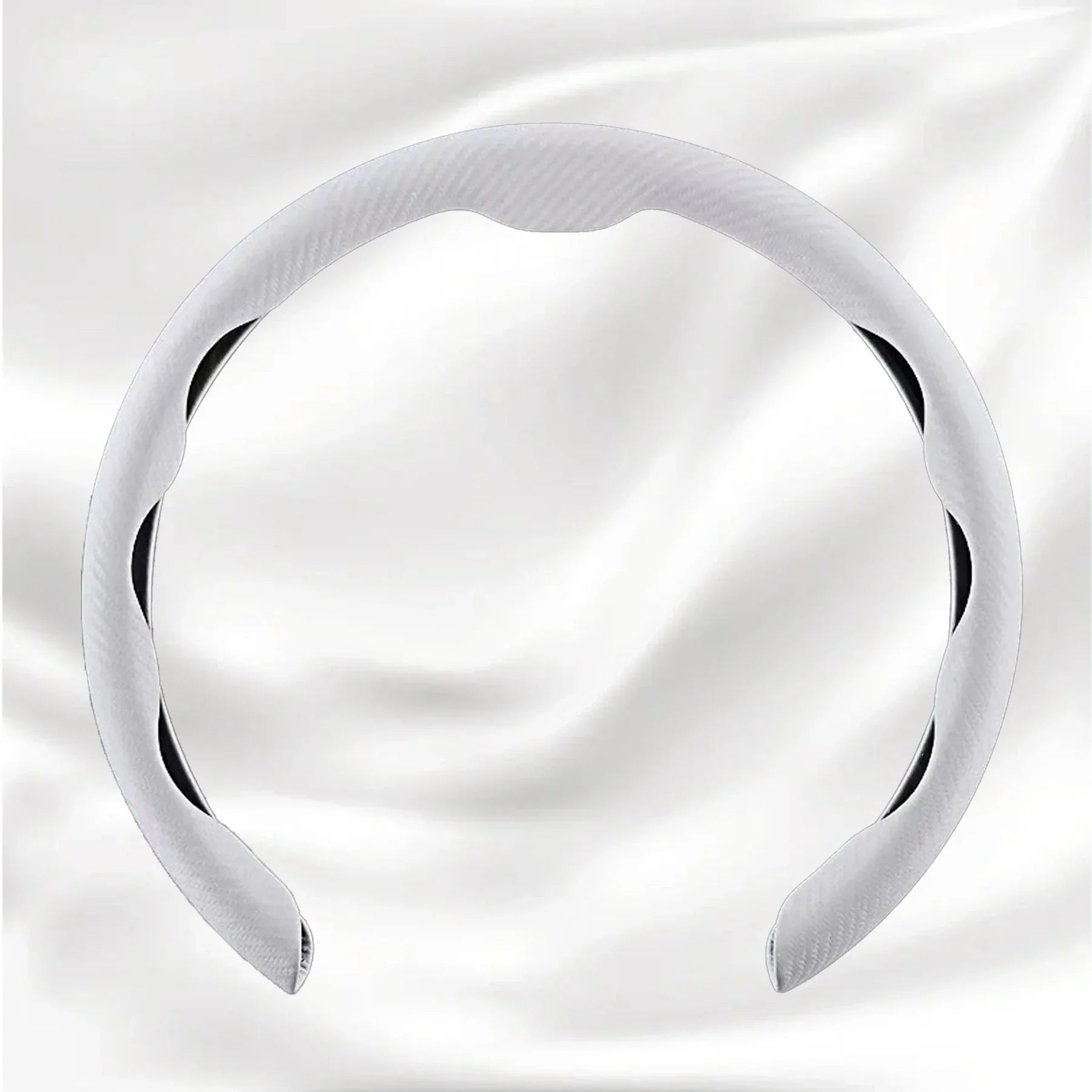 Nexi Customized Car Logo Breathable Ultra-thin 5D Leather & Carbon Car Steering Wheel Cover Universal Fit