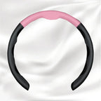 Nexi Customized Car Logo Breathable Ultra-thin 5D Leather & Carbon Car Steering Wheel Cover Universal Fit