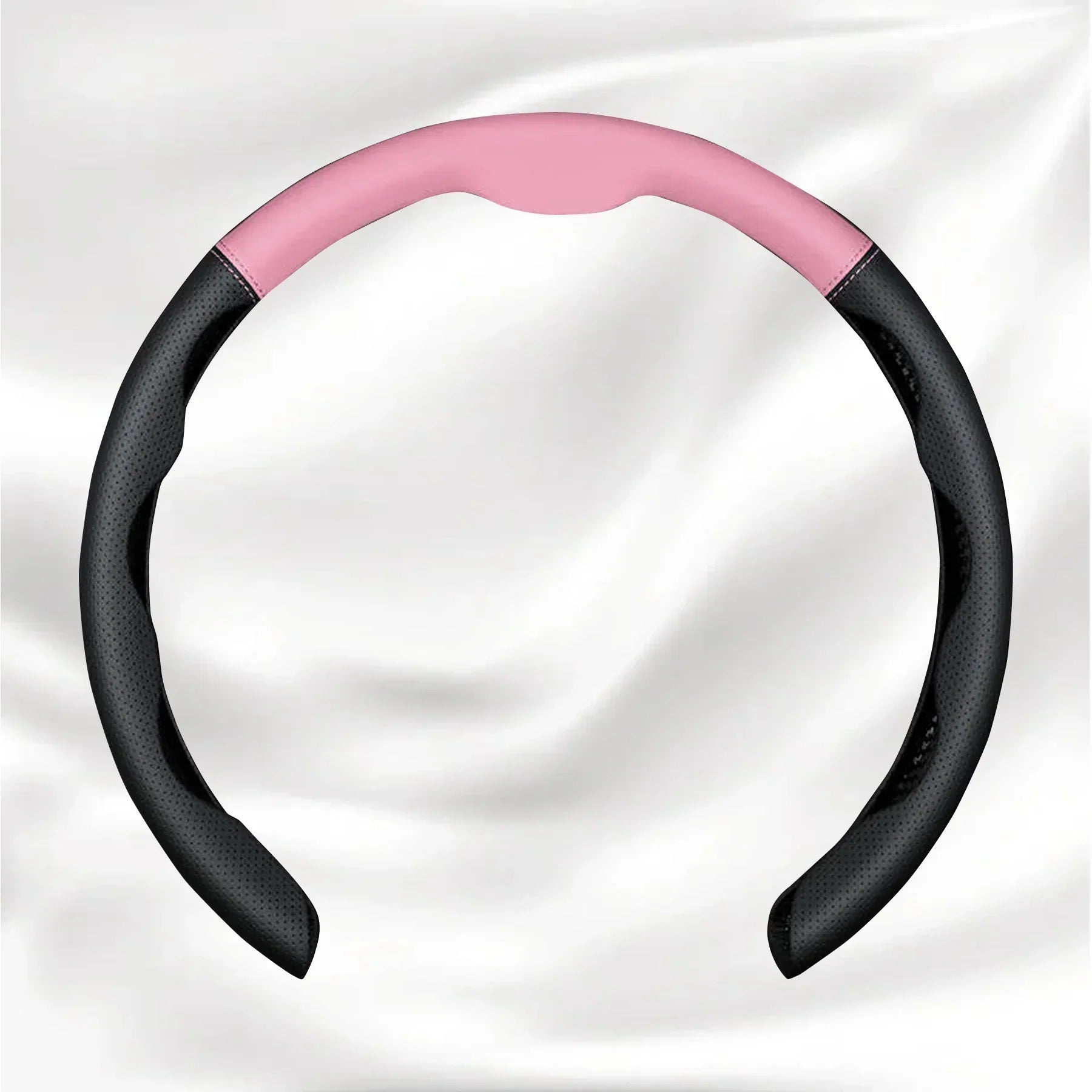 Nexi Customized Car Logo Breathable Ultra-thin 5D Leather & Carbon Car Steering Wheel Cover Universal Fit