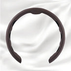 Nexi Customized Car Logo Breathable Ultra-thin 5D Leather & Carbon Car Steering Wheel Cover Universal Fit