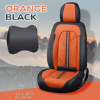 Zetas Car Seat Cushion Full Set Universal Waterproof Breathable Vehicle Leather Cover for Cars, SUV, Pick-up Truck