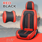 Zetas Car Seat Cushion Full Set Universal Waterproof Breathable Vehicle Leather Cover for Cars, SUV, Pick-up Truck