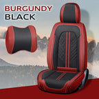 Zetas Car Seat Cushion Full Set Universal Waterproof Breathable Vehicle Leather Cover for Cars, SUV, Pick-up Truck