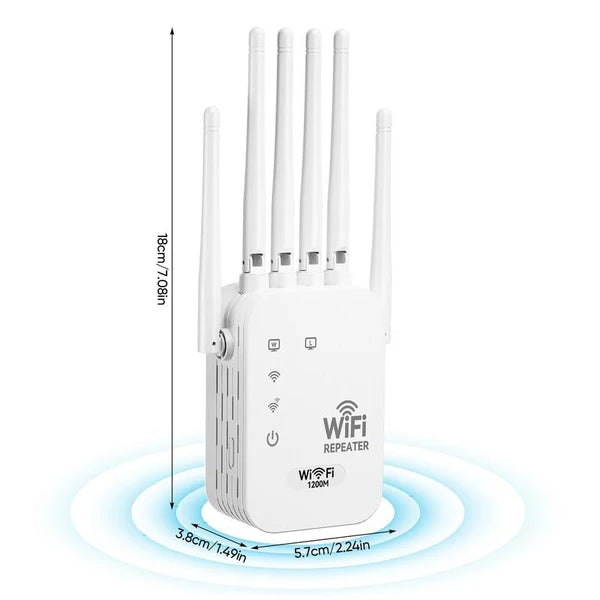 🔥📶WiFi Extender 6-Antenna Strong Signal🚀⚡