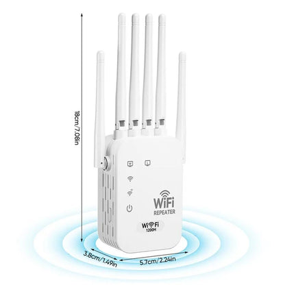 🔥📶WiFi Extender 6-Antenna Strong Signal🚀⚡