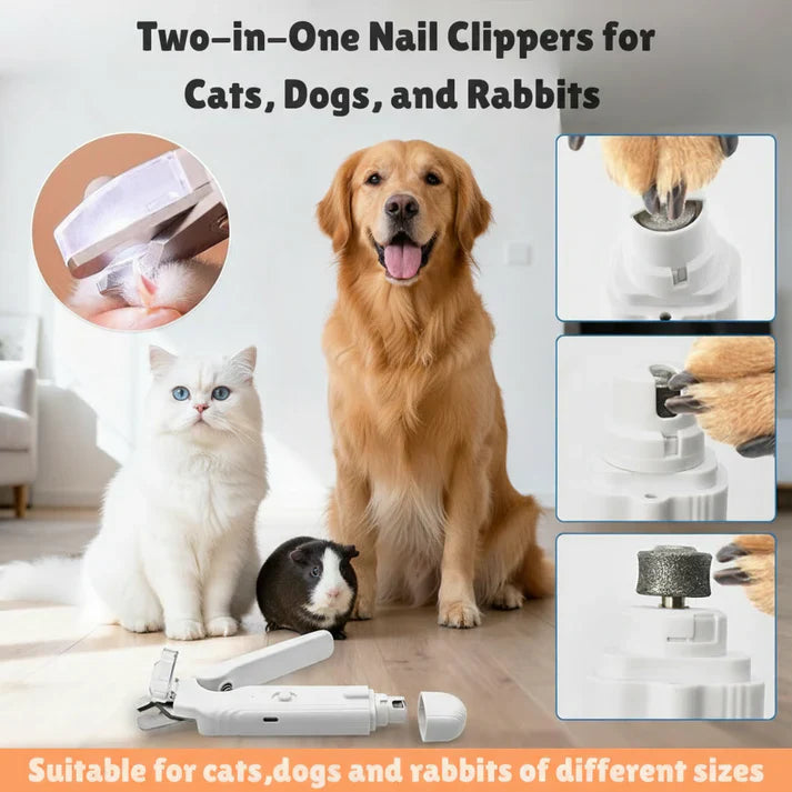 2 in 1 Precision LED Pet Nail Clipper