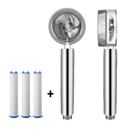 Showery® Turbo Shower Head:  High Performance Technology